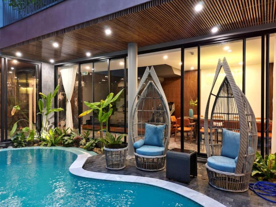 Song Cat Villa - 420Dk - Luxury Villa, Sauna, Jacuzzi Дананг Экстерьер фото